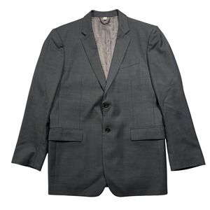 Burberry London Men Gray Wool Suit Jacket Blazer 52R Italy